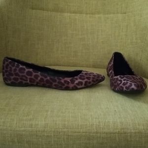 Leopard print flats